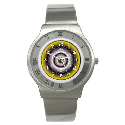 Metatrons Cube Stainless Steel Watch from ArtsNow.com Front