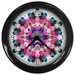 Music Harmonics Wall Clock (Black)