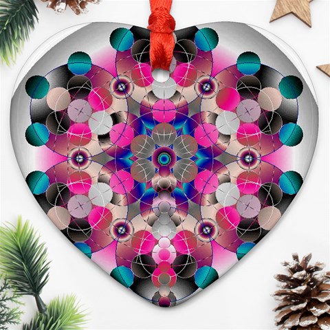 Music Harmonics Ornament (Heart) from ArtsNow.com Front