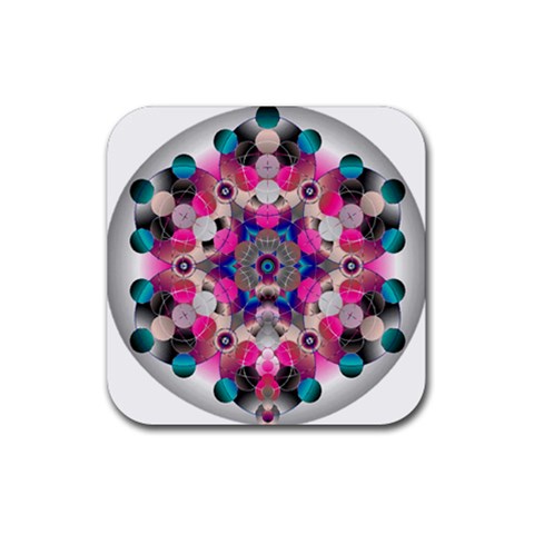 Music Harmonics Rubber Coaster (Square) from ArtsNow.com Front