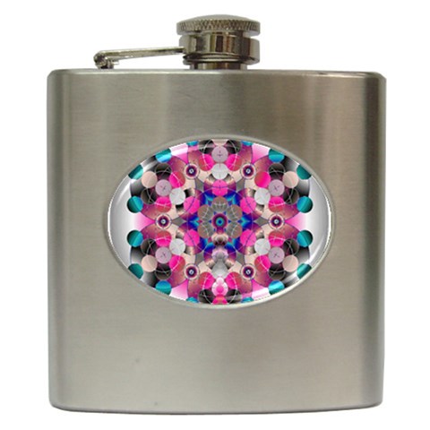 Music Harmonics Hip Flask (6 oz) from ArtsNow.com Front