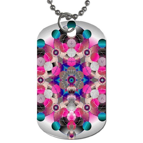 Music Harmonics Dog Tag (Two Sides) from ArtsNow.com Front