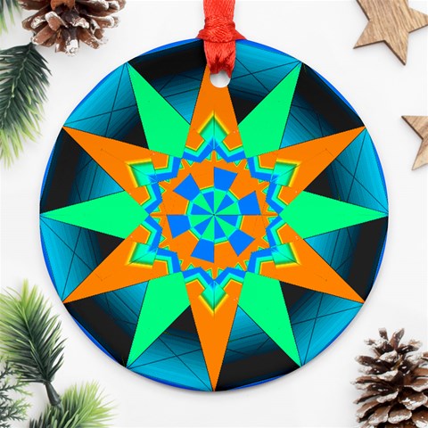 Polarity Ornament (Round) from ArtsNow.com Front