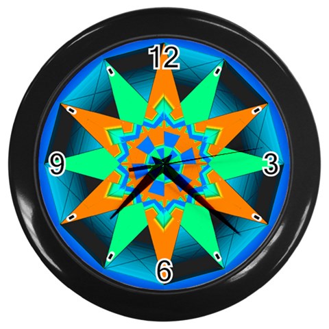 Polarity Wall Clock (Black) from ArtsNow.com Front