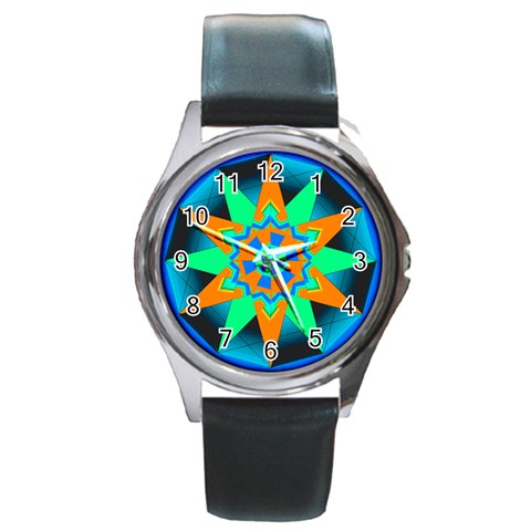 Polarity Round Metal Watch from ArtsNow.com Front