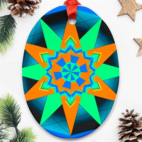 Polarity Ornament (Oval) from ArtsNow.com Front