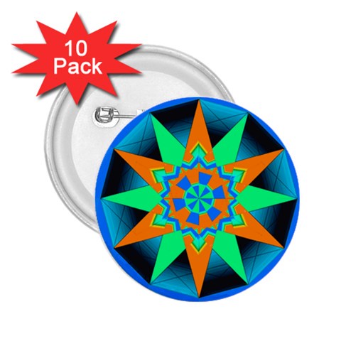 Polarity 2.25  Button (10 pack) from ArtsNow.com Front