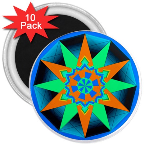 Polarity 3  Magnet (10 pack) from ArtsNow.com Front