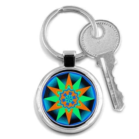 Polarity Key Chain (Round) from ArtsNow.com Front