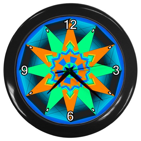 Polarity Wall Clock (Black) from ArtsNow.com Front