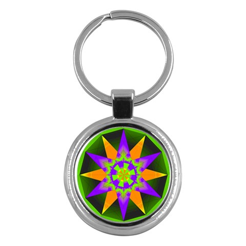 Polarity Key Chain (Round) from ArtsNow.com Front