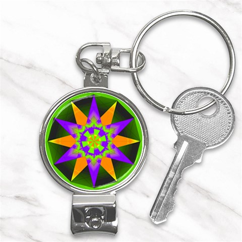 Polarity Nail Clippers Key Chain from ArtsNow.com Front