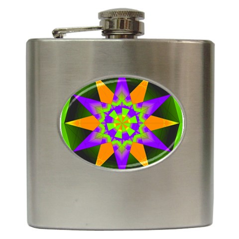 Polarity Hip Flask (6 oz) from ArtsNow.com Front