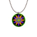 Polarity 1  Button Necklace