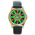 Polarity Round Gold Metal Watch