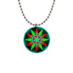 Polarity 1  Button Necklace