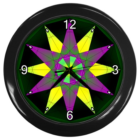 Polarity Wall Clock (Black) from ArtsNow.com Front