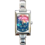 Remembrance Rectangular Italian Charm Watch