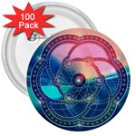 Remembrance 3  Button (100 pack)