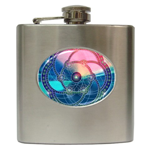 Remembrance Hip Flask (6 oz) from ArtsNow.com Front