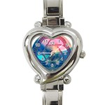 Remembrance Heart Italian Charm Watch