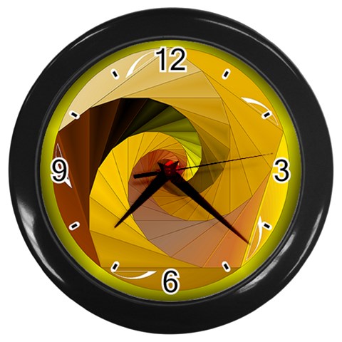 Rhythm Wall Clock (Black) from ArtsNow.com Front