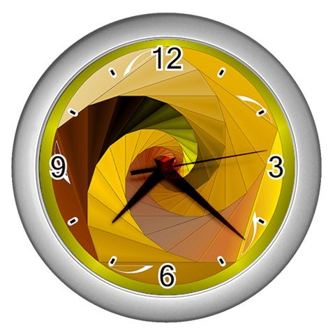 Rhythm Wall Clock (Silver) from ArtsNow.com Front