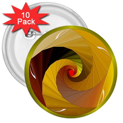 Rhythm 3  Button (10 pack) from ArtsNow.com Front