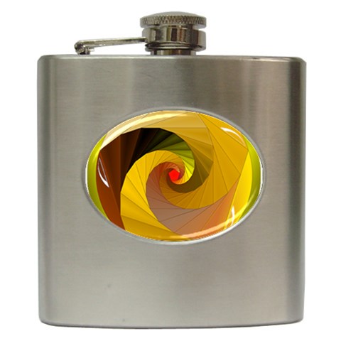 Rhythm Hip Flask (6 oz) from ArtsNow.com Front