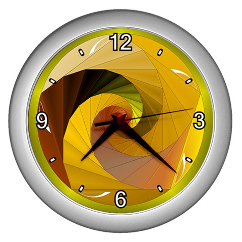 Rhythm Wall Clock (Silver) from ArtsNow.com Front