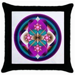 Sacred Heart Throw Pillow Case (Black)