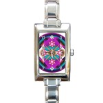 Sacred Heart Rectangular Italian Charm Watch