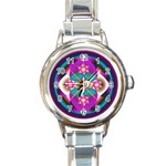 Sacred Heart Round Italian Charm Watch