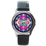 Sacred Heart Round Metal Watch