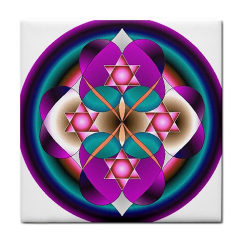 Sacred Heart Tile Coaster from ArtsNow.com Front