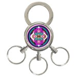 Sacred Heart 3-Ring Key Chain