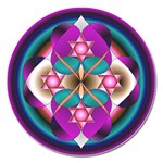 Sacred Heart Magnet 5  (Round)