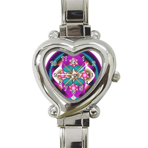 Sacred Heart Heart Italian Charm Watch from ArtsNow.com Front