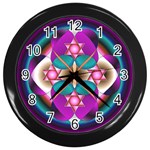 Sacred Heart Wall Clock (Black)