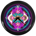 Sacred Heart Wall Clock (Black)