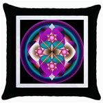 Sacred Heart Throw Pillow Case (Black)