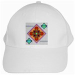 Sacred Mosaic White Cap