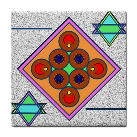 Sacred Mosaic Tile Coaster from ArtsNow.com Front