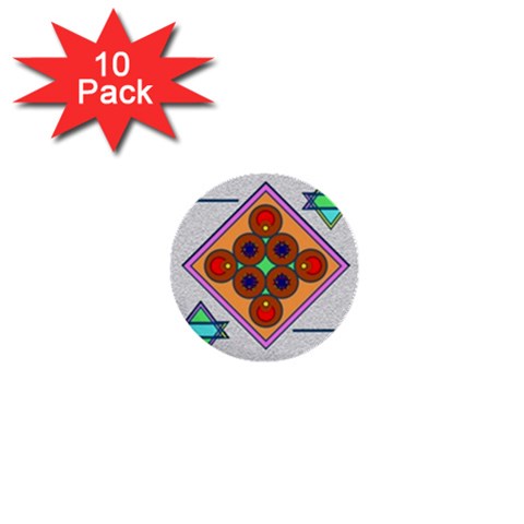 Sacred Mosaic 1  Mini Button (10 pack)  from ArtsNow.com Front