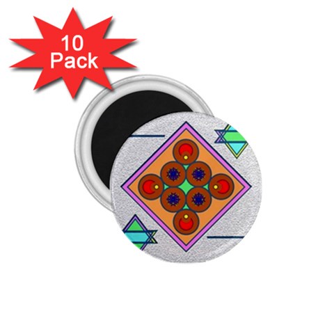 Sacred Mosaic 1.75  Magnet (10 pack)  from ArtsNow.com Front