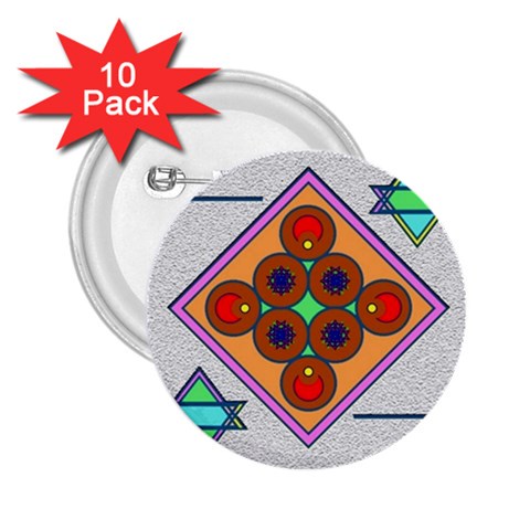 Sacred Mosaic 2.25  Button (10 pack) from ArtsNow.com Front