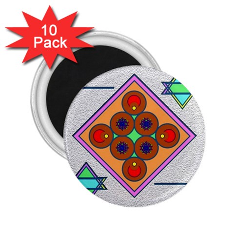 Sacred Mosaic 2.25  Magnet (10 pack) from ArtsNow.com Front