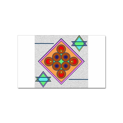 Sacred Mosaic Sticker (Rectangular) from ArtsNow.com Front