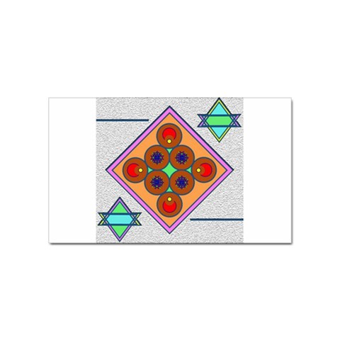 Sacred Mosaic Sticker Rectangular (100 pack) from ArtsNow.com Front