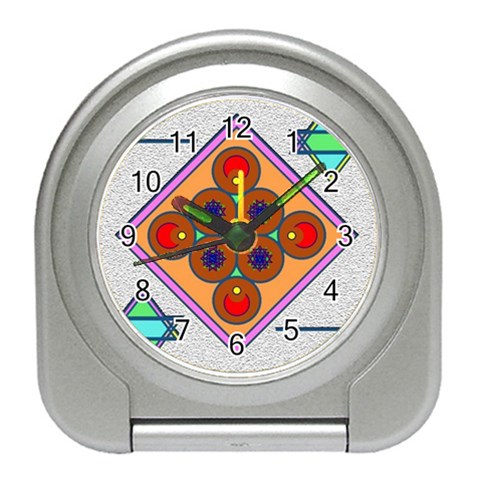 Sacred Mosaic Travel Alarm Clock from ArtsNow.com Front